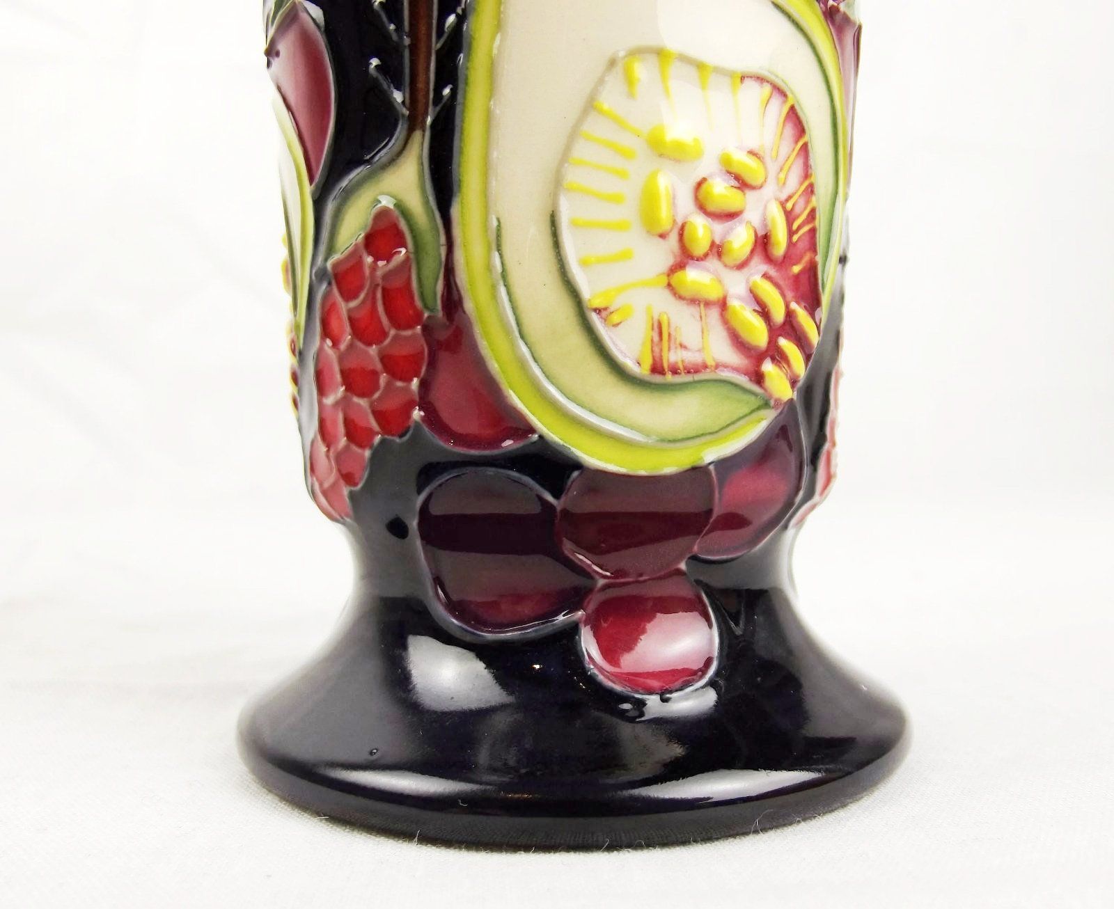 Moorcroft Queens Choice Pattern Small Flared Vase c2014 - Image 3