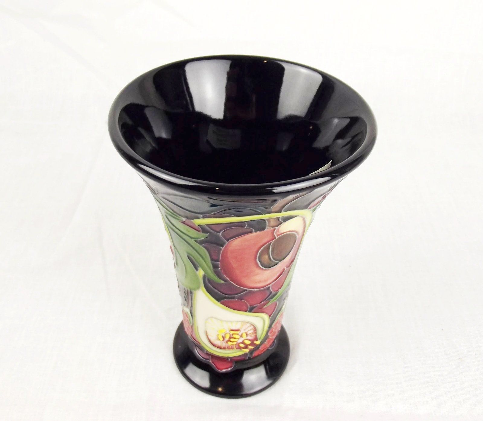 Moorcroft Queens Choice Pattern Small Flared Vase c2014 - Image 5