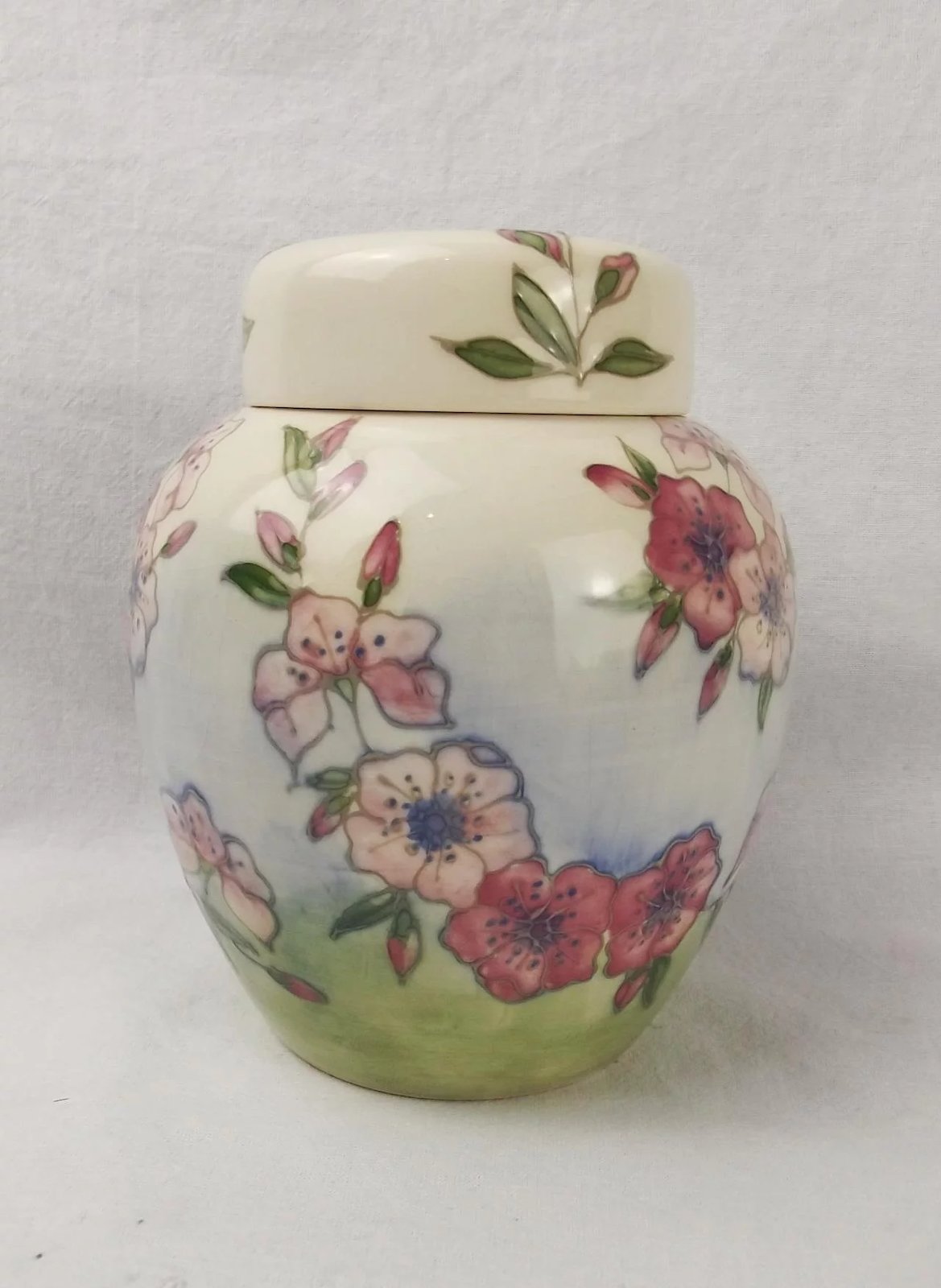 Moorcroft Spring Blossom Ginger Jar With Lid c1990 - Image 2