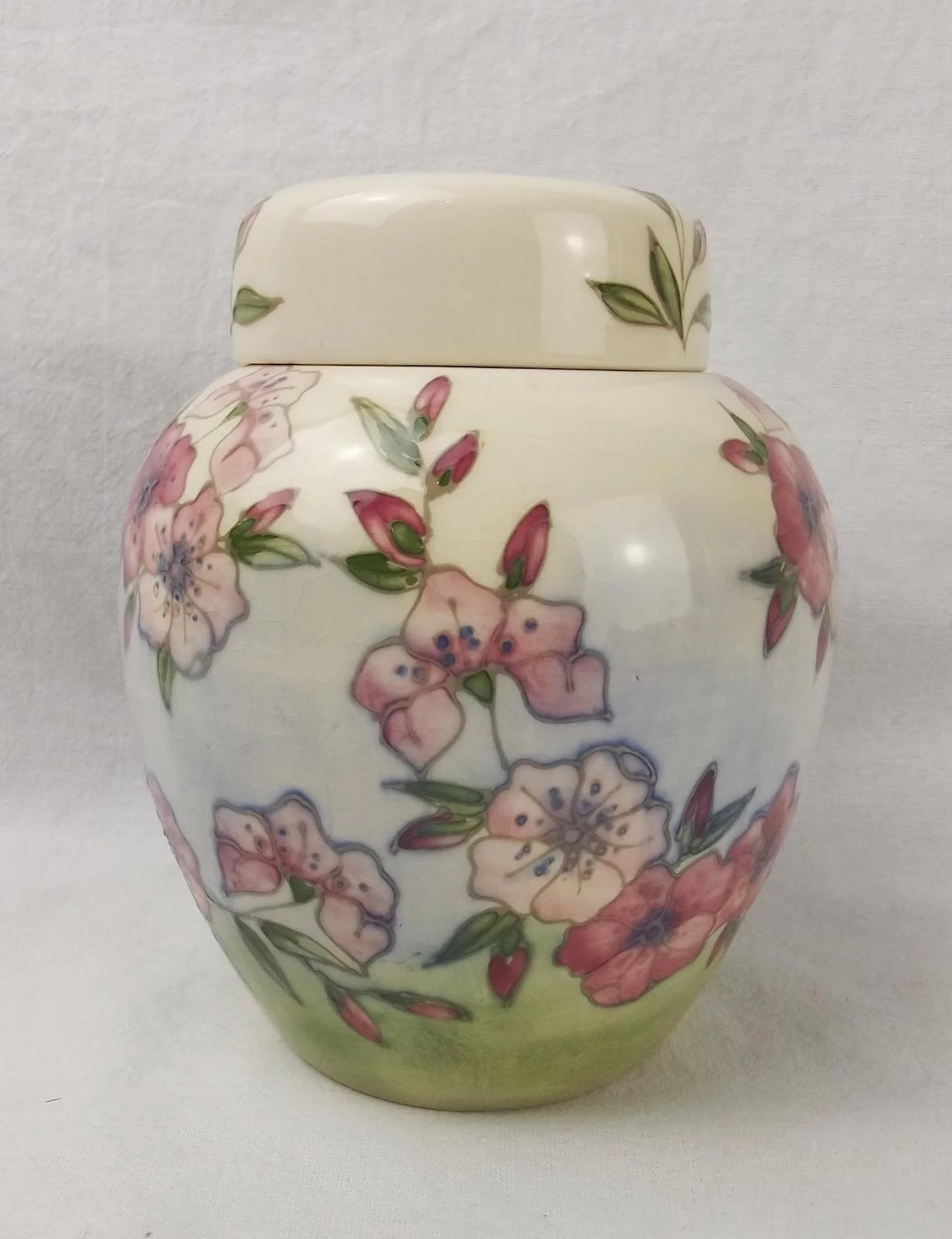 Moorcroft Spring Blossom Ginger Jar With Lid c1990 - Image 3