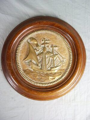 Mounted Bronze Ships Tompion - WW1/2 Italian Cruiser