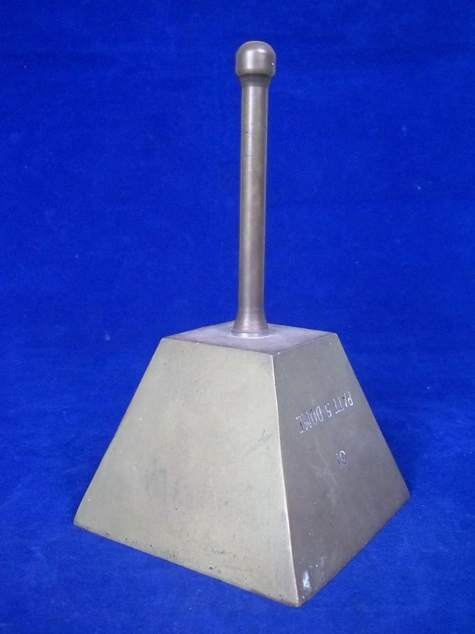 Nautical Heavy Brass Table Bell "31 PATT 5 DOME" - Image 2