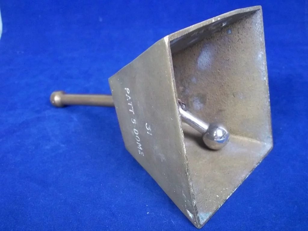 Nautical Heavy Brass Table Bell "31 PATT 5 DOME" - Image 4