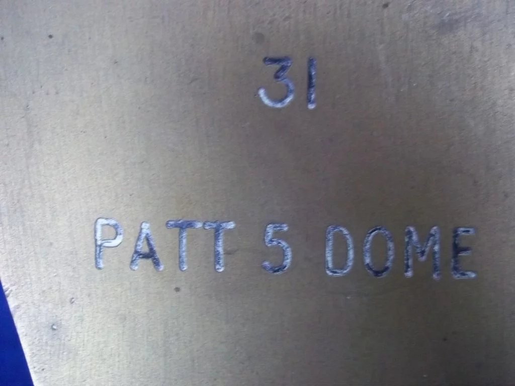 Nautical Heavy Brass Table Bell "31 PATT 5 DOME" - Image 6