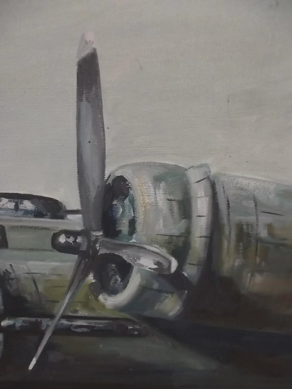 Oil On Canvas Painting Of A Boeing B-17 Flying Fortress - Image 5