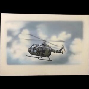 Original Airfix Model 01068 Box Artwork 1/72 Helicopter MBB BO 105C By James Goulding