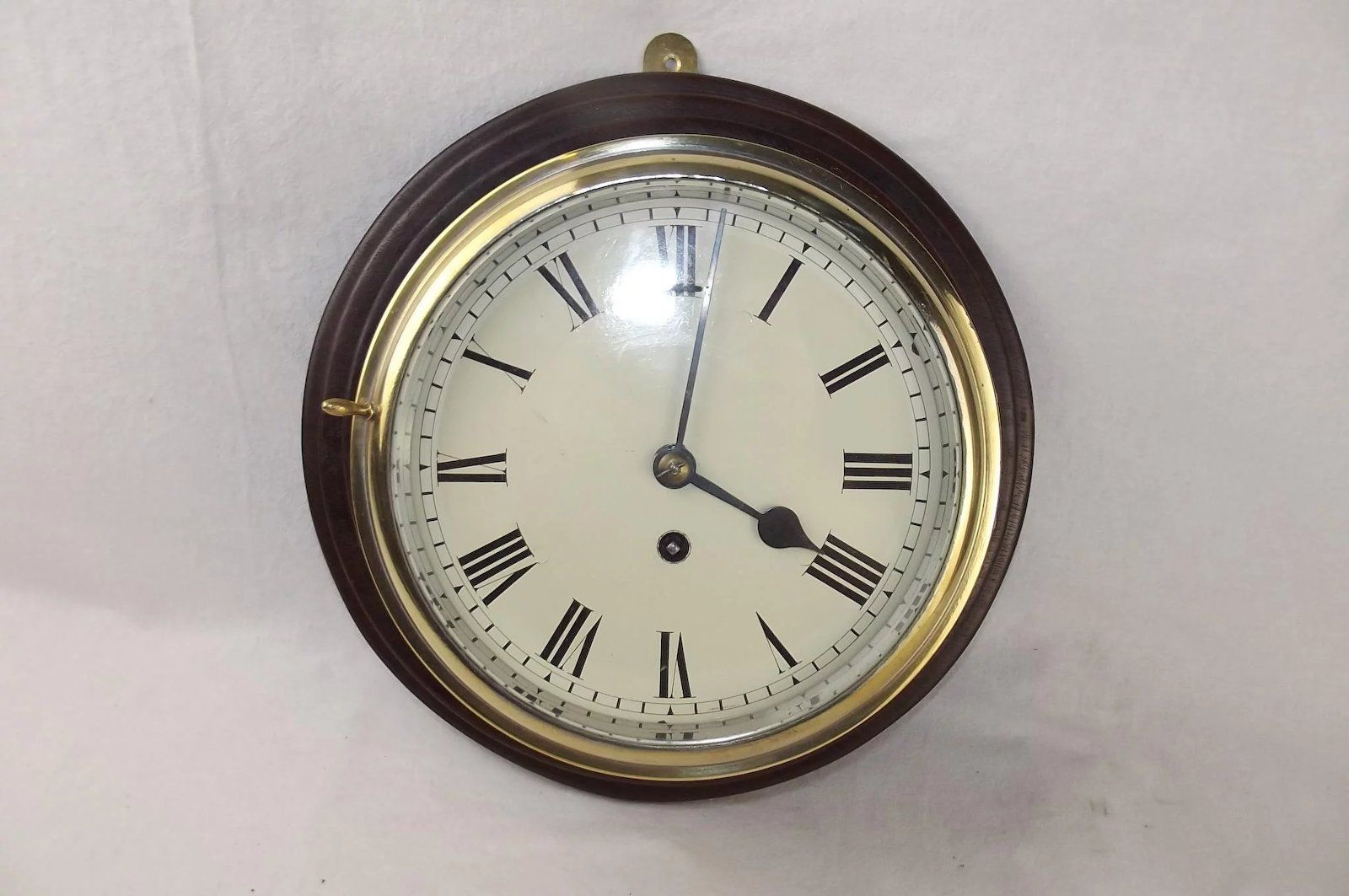 Original Mounted Fusee Ships Clock