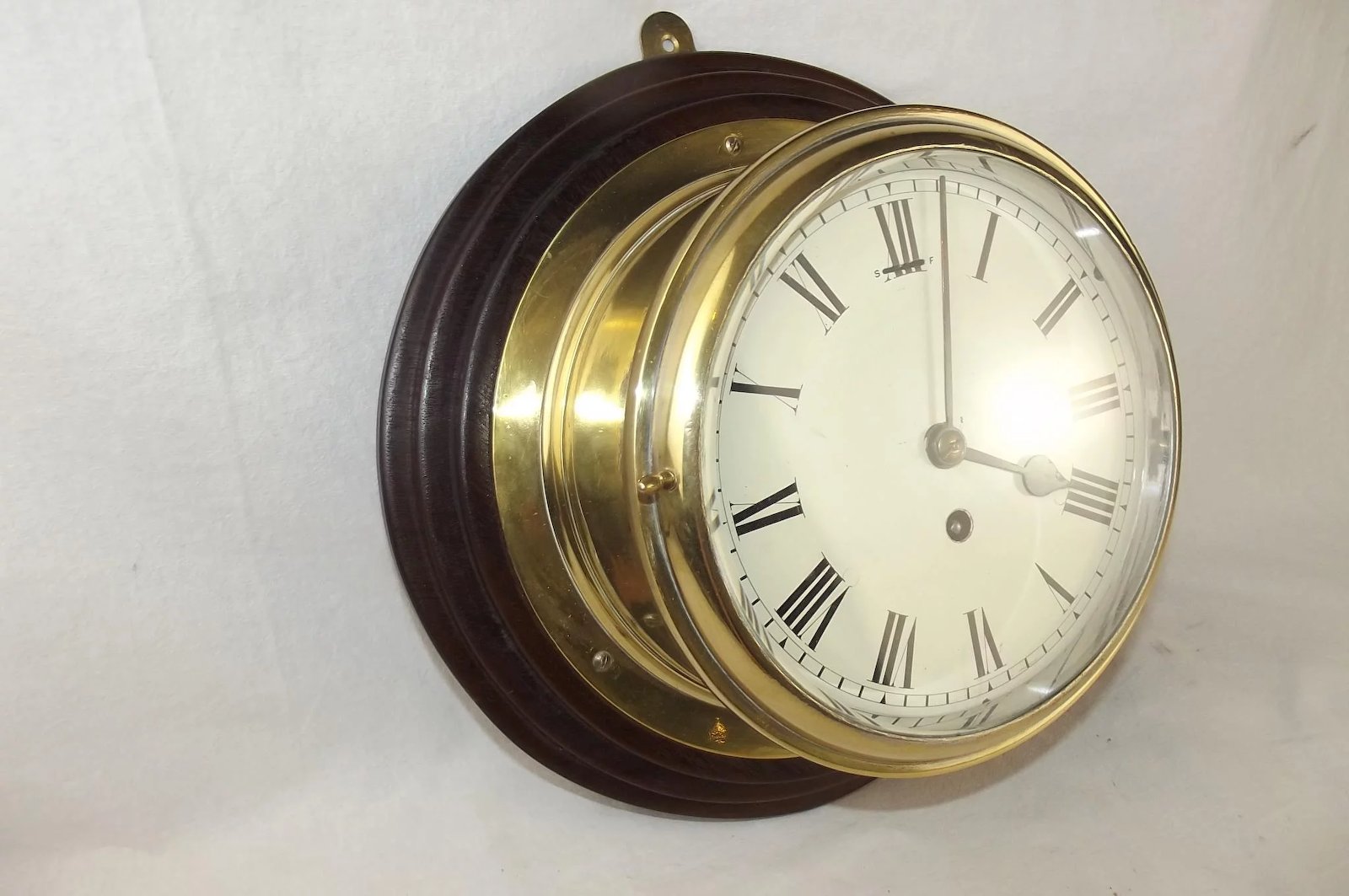 Original Mounted Fusee Ships Clock - Image 3