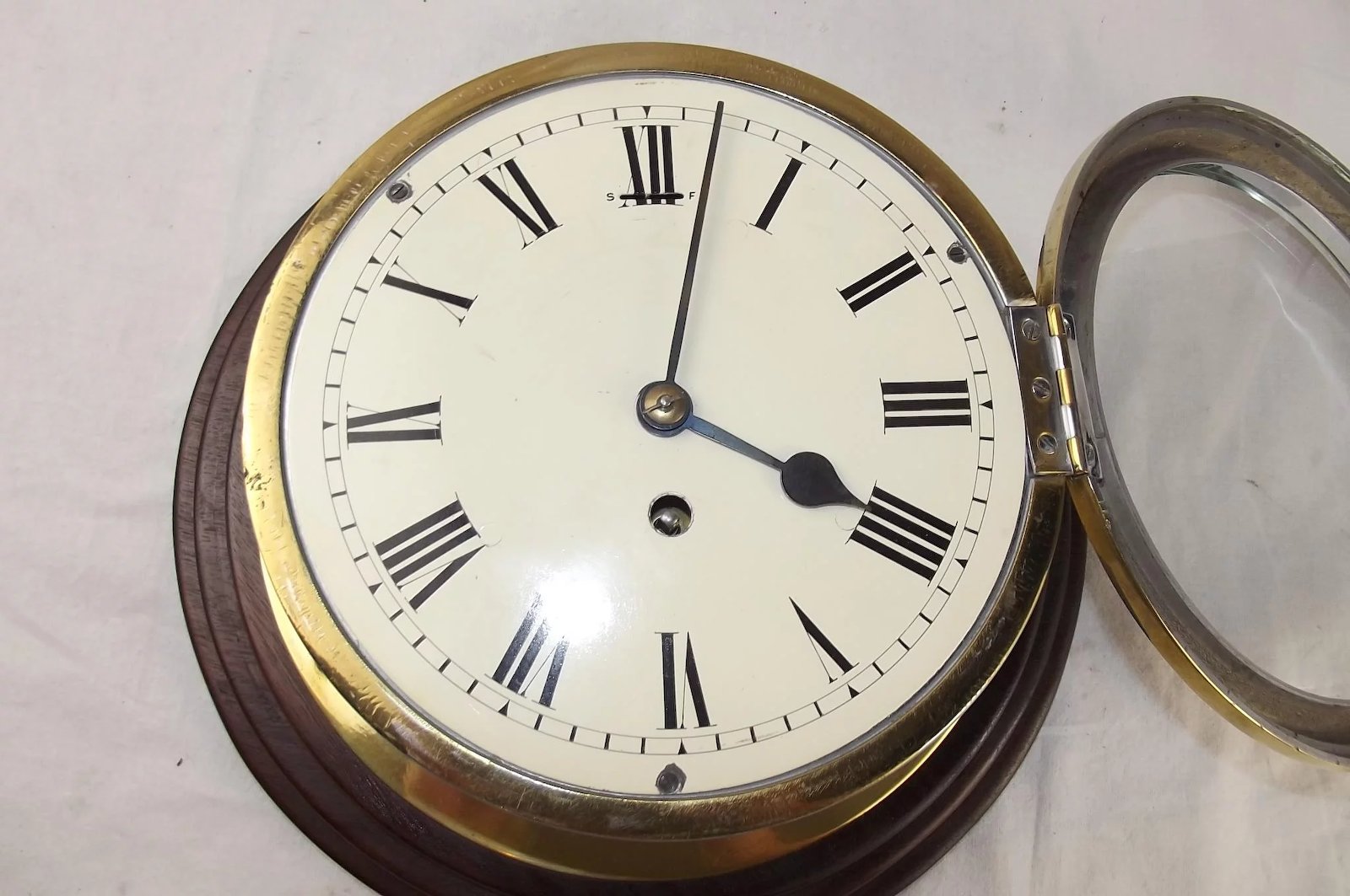 Original Mounted Fusee Ships Clock - Image 6