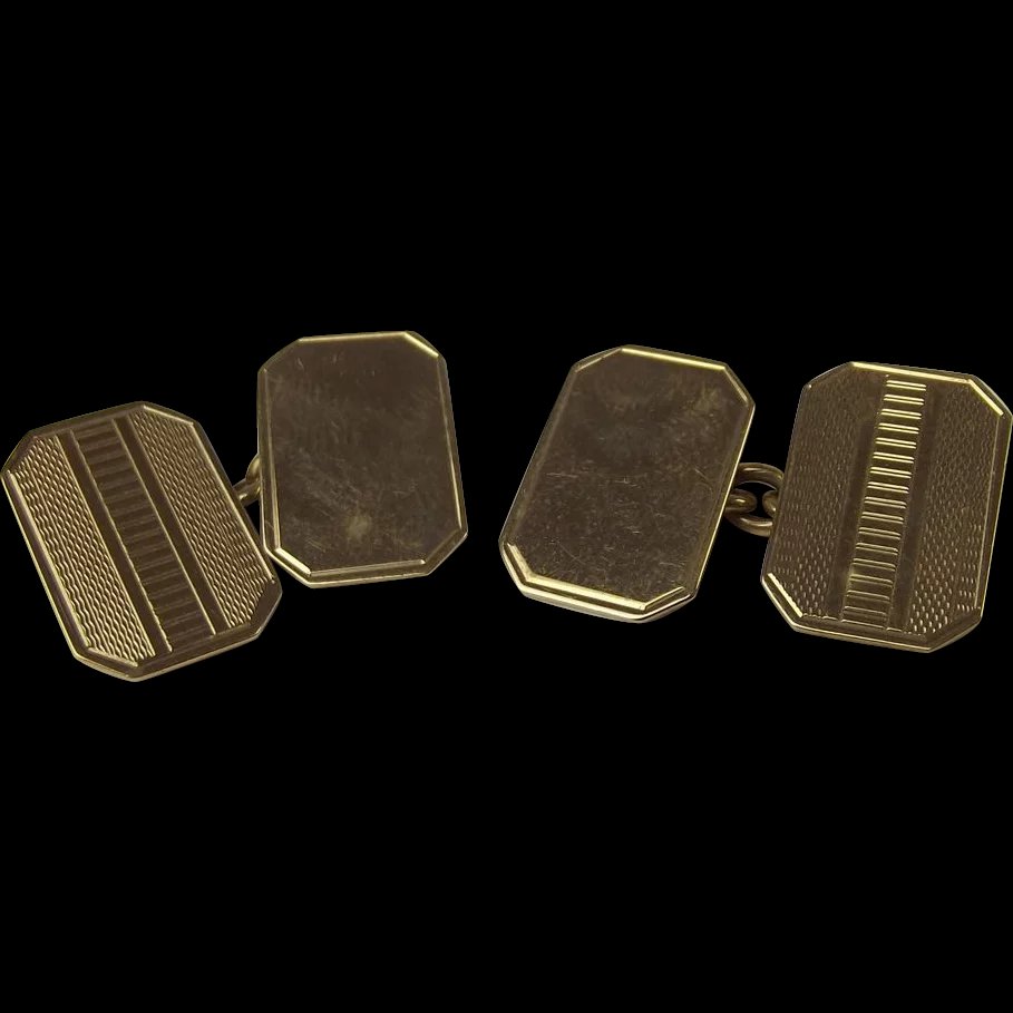 Pair of 9ct Gold Cufflinks - Birmingham 1982
