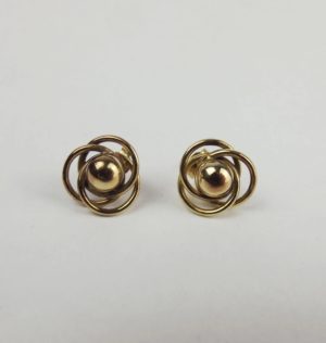 Pair Of 9ct Yellow Gold Earrings