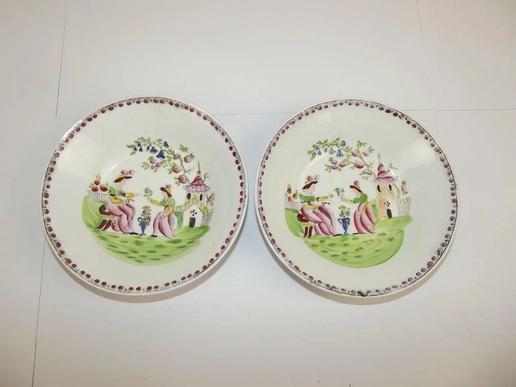 Pair Of Circa 1800 New Hall Porcelain Dishes - Image 2