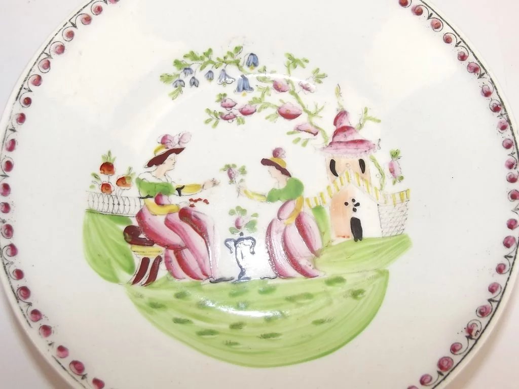 Pair Of Circa 1800 New Hall Porcelain Dishes - Image 3