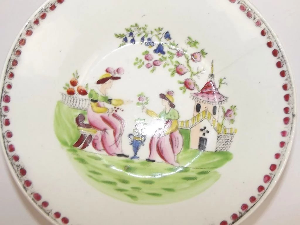 Pair Of Circa 1800 New Hall Porcelain Dishes - Image 4