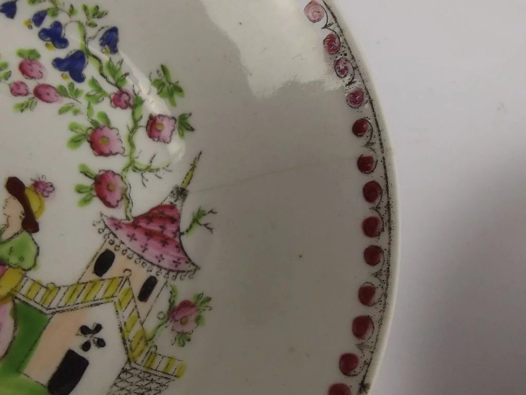 Pair Of Circa 1800 New Hall Porcelain Dishes - Image 5