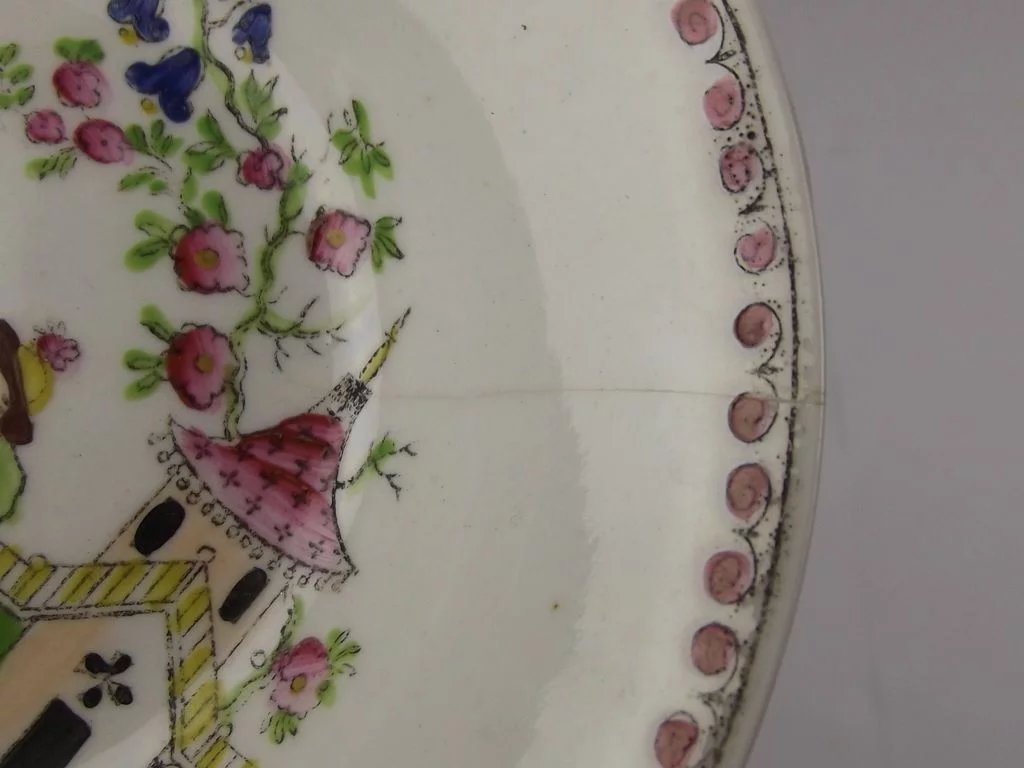 Pair Of Circa 1800 New Hall Porcelain Dishes - Image 6