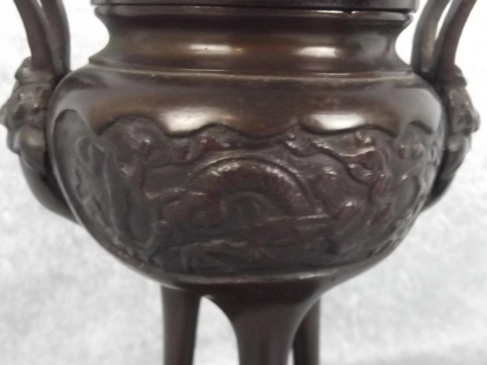 Pair Of Early 20th Century Chinese Bronze Censors - Image 10
