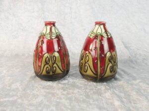 Pair Of Early 20th Century Minton Secessionist Vases No. 301