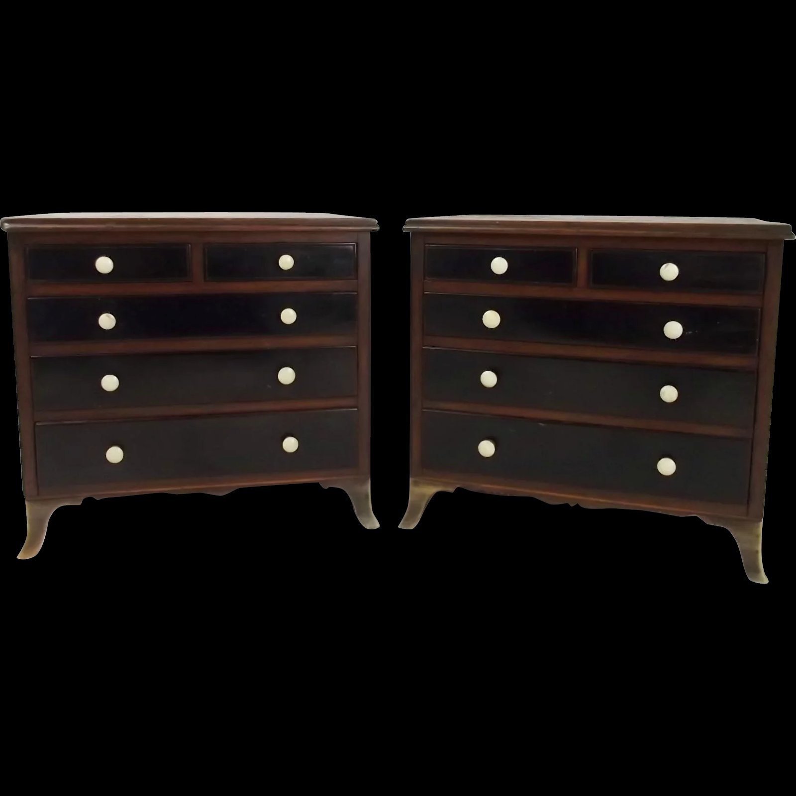 Pair Of Gillows Miniature Chests of Drawers