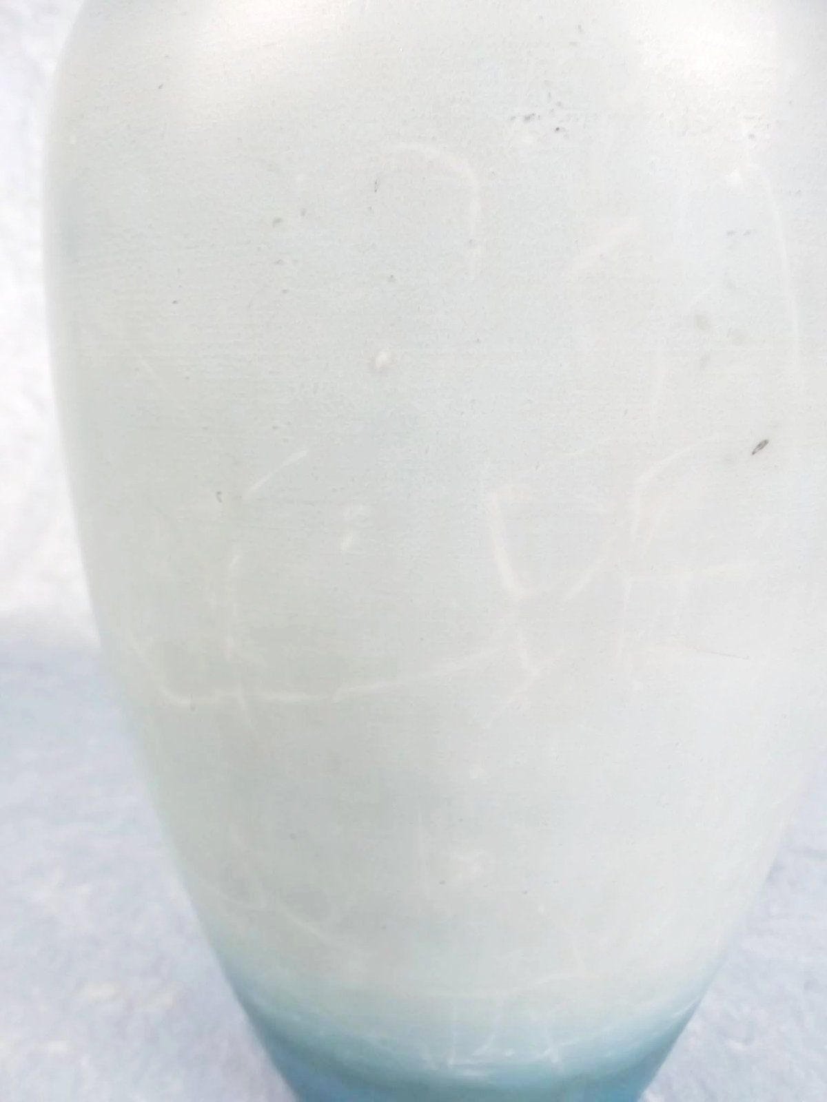 Pair Of Large Victorian Painted Glass Vases - Image 8