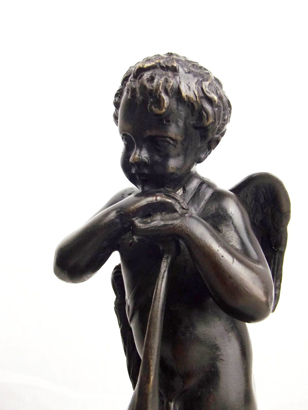 Pair Of Late Victorian Bronze Cherub Figures - Image 2