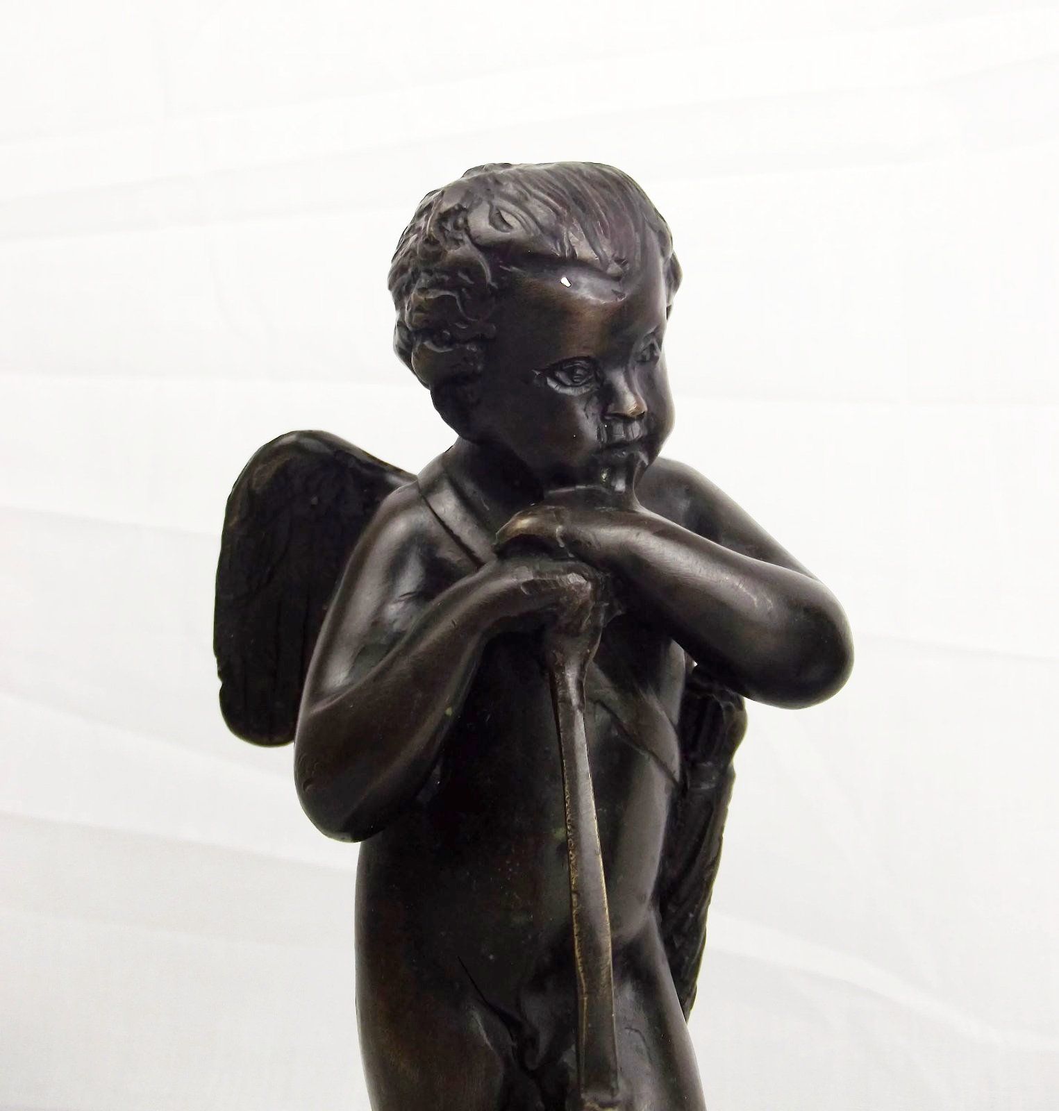 Pair Of Late Victorian Bronze Cherub Figures - Image 3