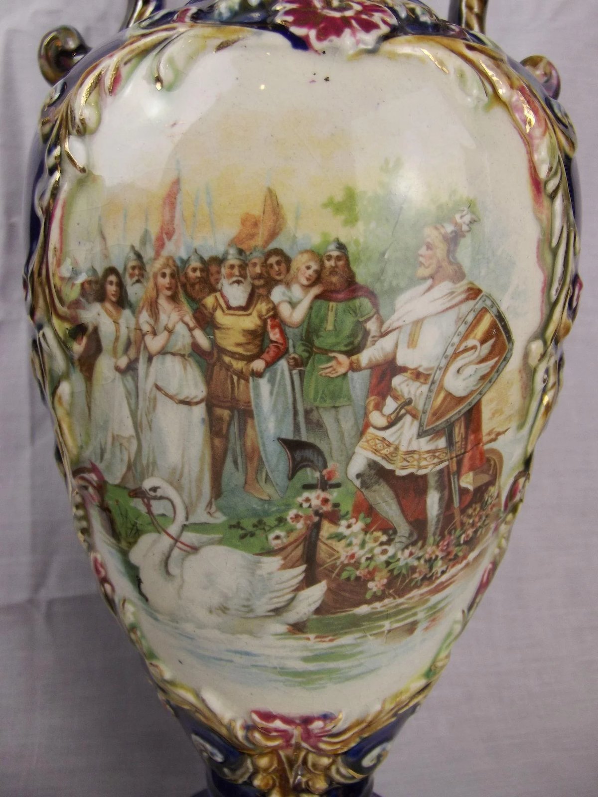 Pair Of Late Victorian Rococo Style European Vases - Image 4