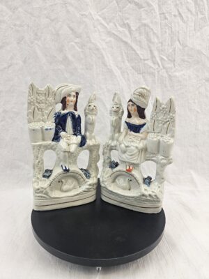 Pair Of Staffordshire Figure Groups