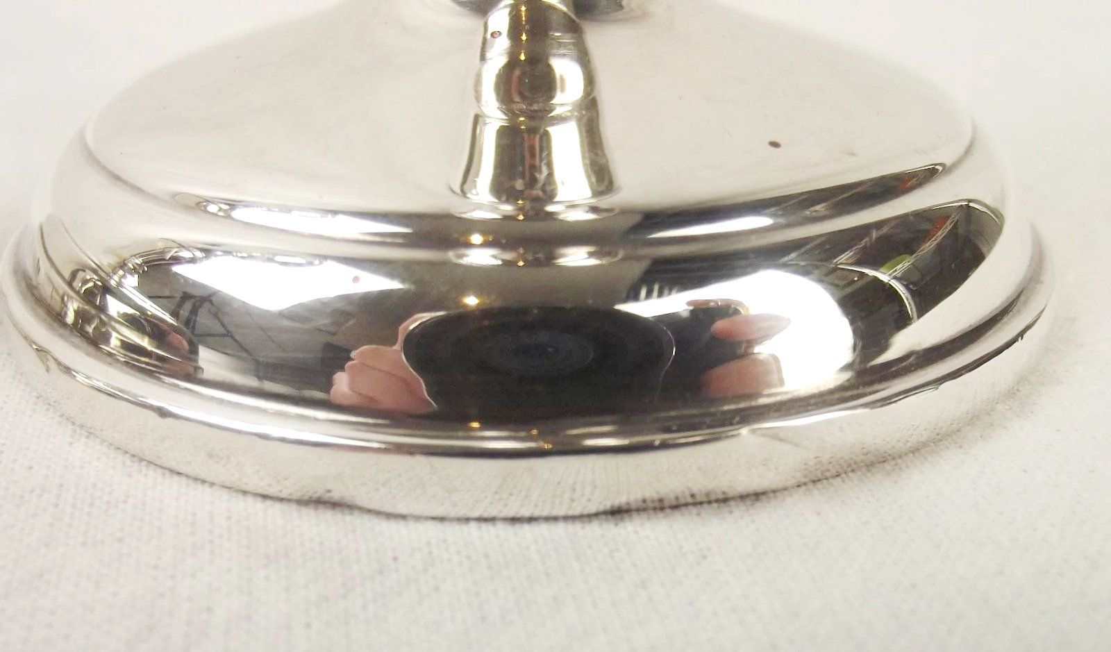 Pair Of Short Birmingham Silver Candlesticks c1968 - Image 7