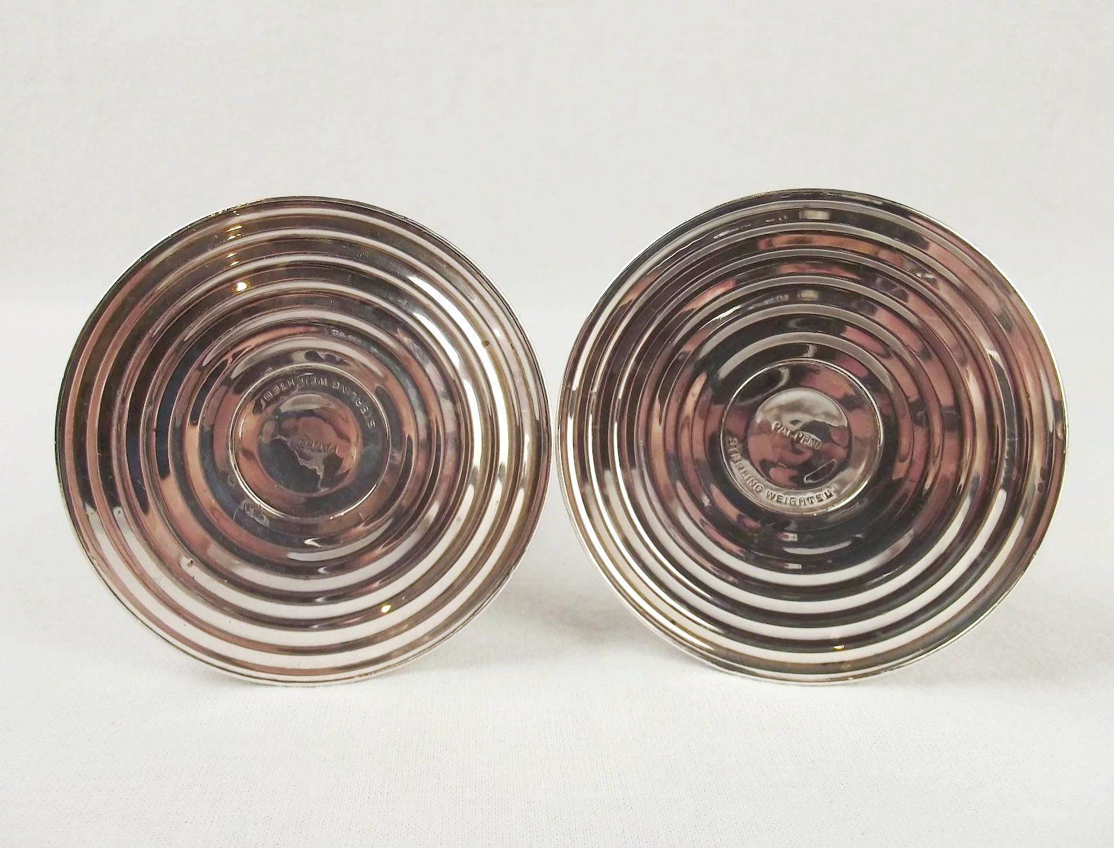Pair Of Squat Silver Candlesticks - Image 5