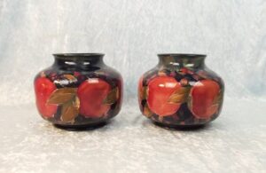 Pair Of William Moorcroft Bulbous Pomegranate Vases Circa 1920's