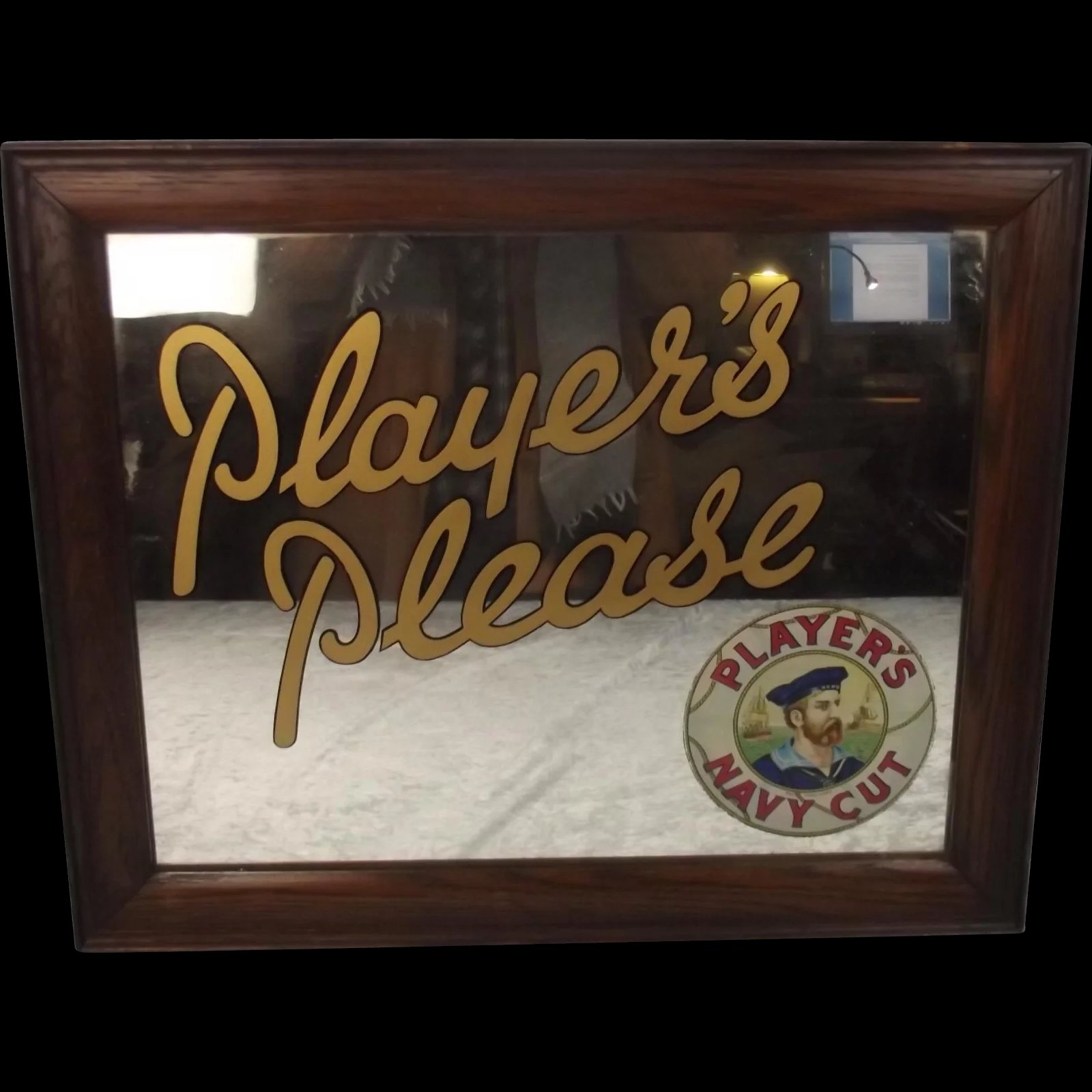 Players Navy Cut Tobacco Original Mirror Frame