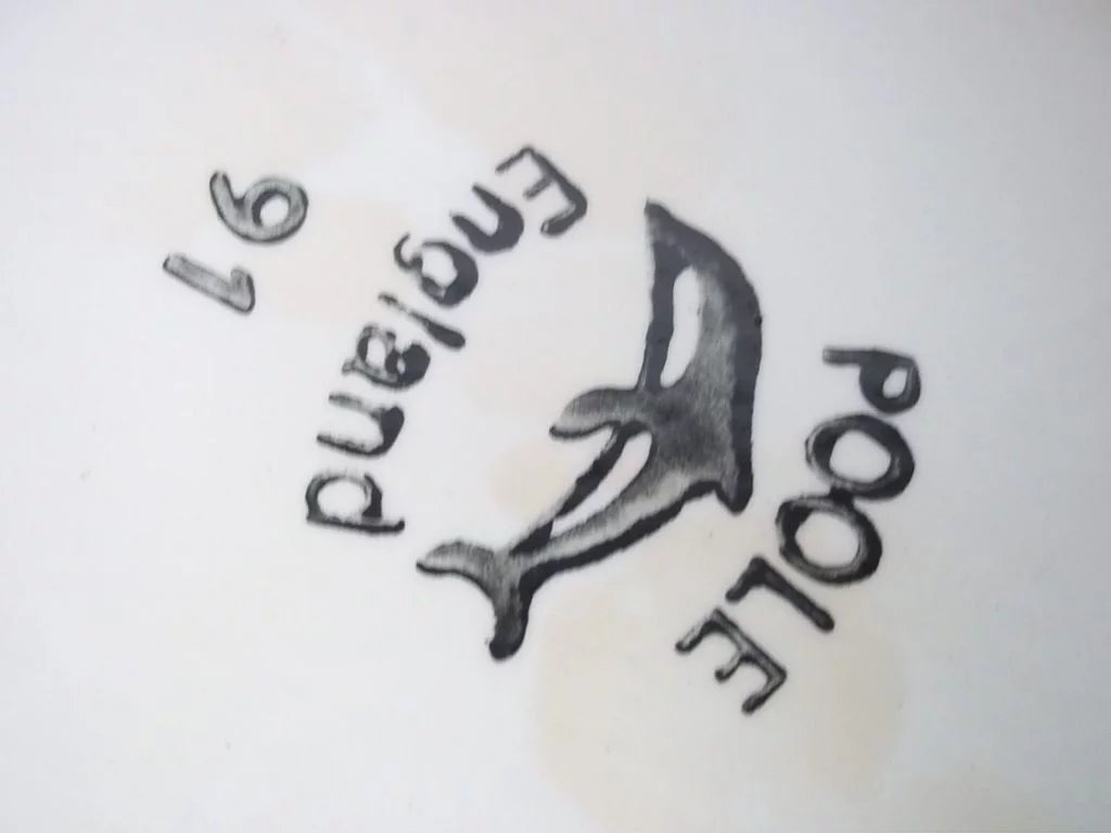 Poole Pottery Delphis Shield Shaped Plate Number 91, c.1970's - Image 4