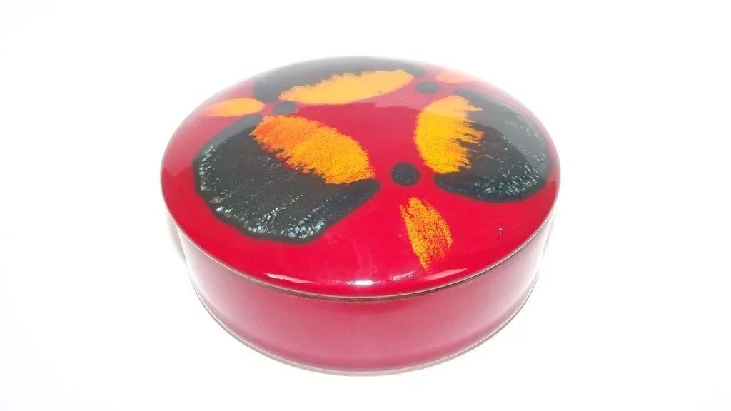 Poole Pottery Odyssey Pattern Trinket Box With Cover - Image 2