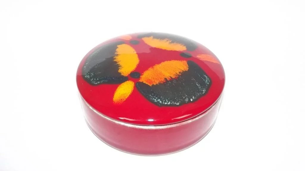 Poole Pottery Odyssey Pattern Trinket Box With Cover - Image 3