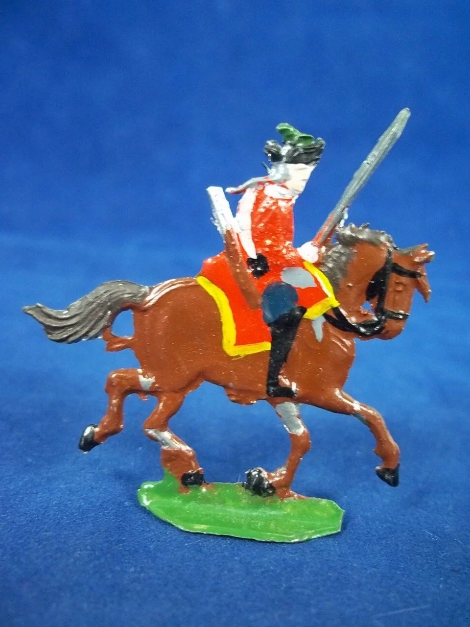 Pre War German Oki Kieler Zinnfiguren Tin Flats ~ Austrians Dragoons in Attack - Image 6