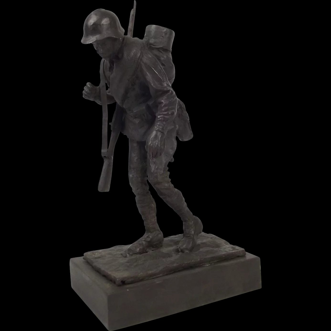 Robert Truscott Bronze Figure Of A WW2 Russian Infantryman Ltd Ed. 8/15