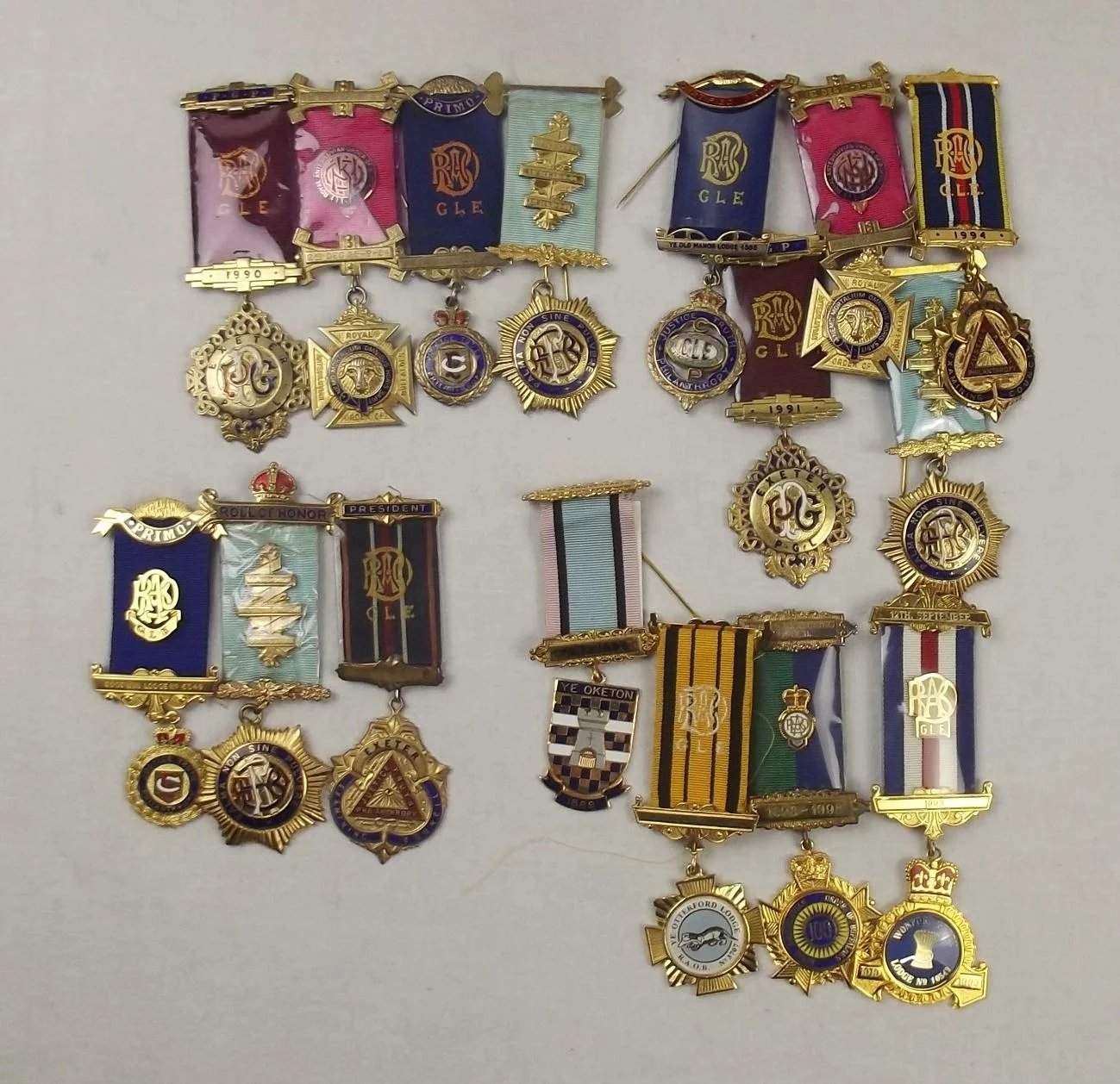 Royal Antediluvian Order Of Buffaloes Collection c1970’s-2000 - Plus 1930 Silver Medallion - Image 2