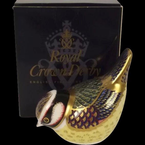 Royal Crown Derby Blue Tit Paperweight