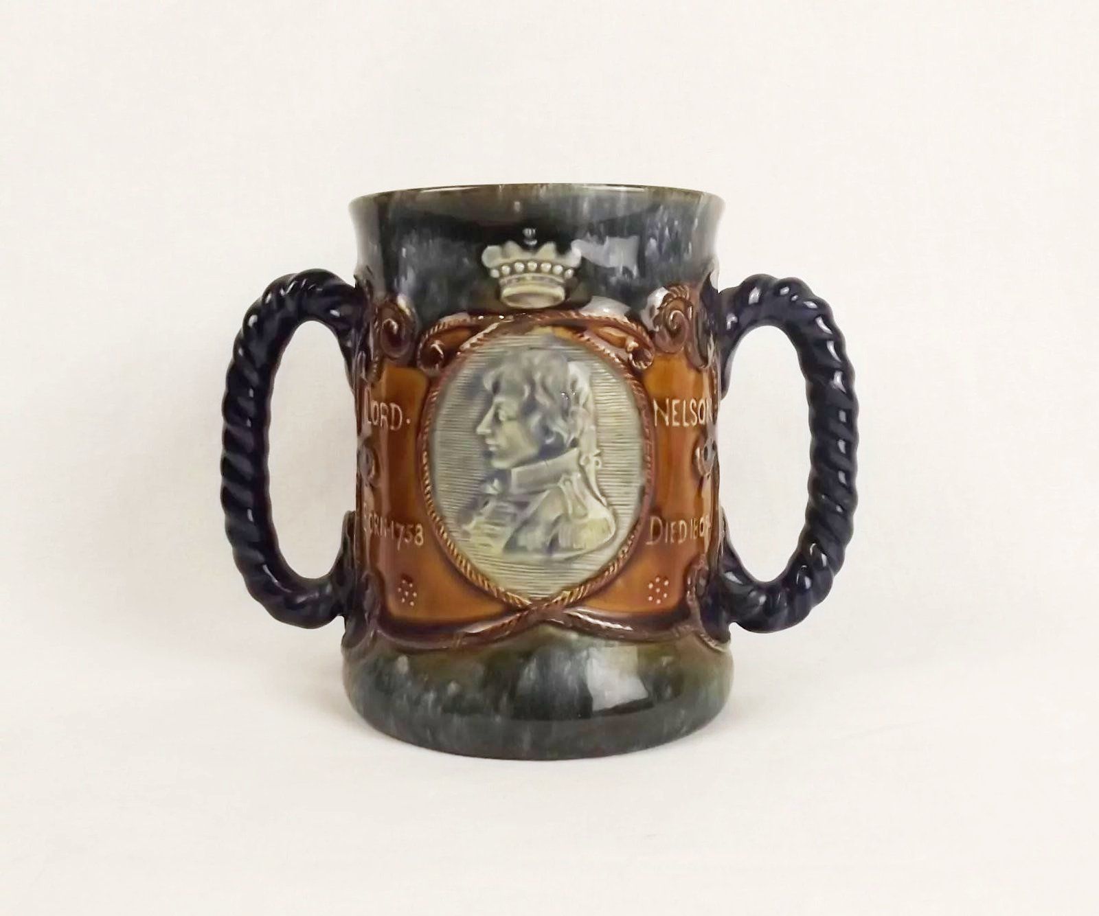 Royal Doulton Lord Nelson 1905 Trafalgar Centenary Loving Cup
