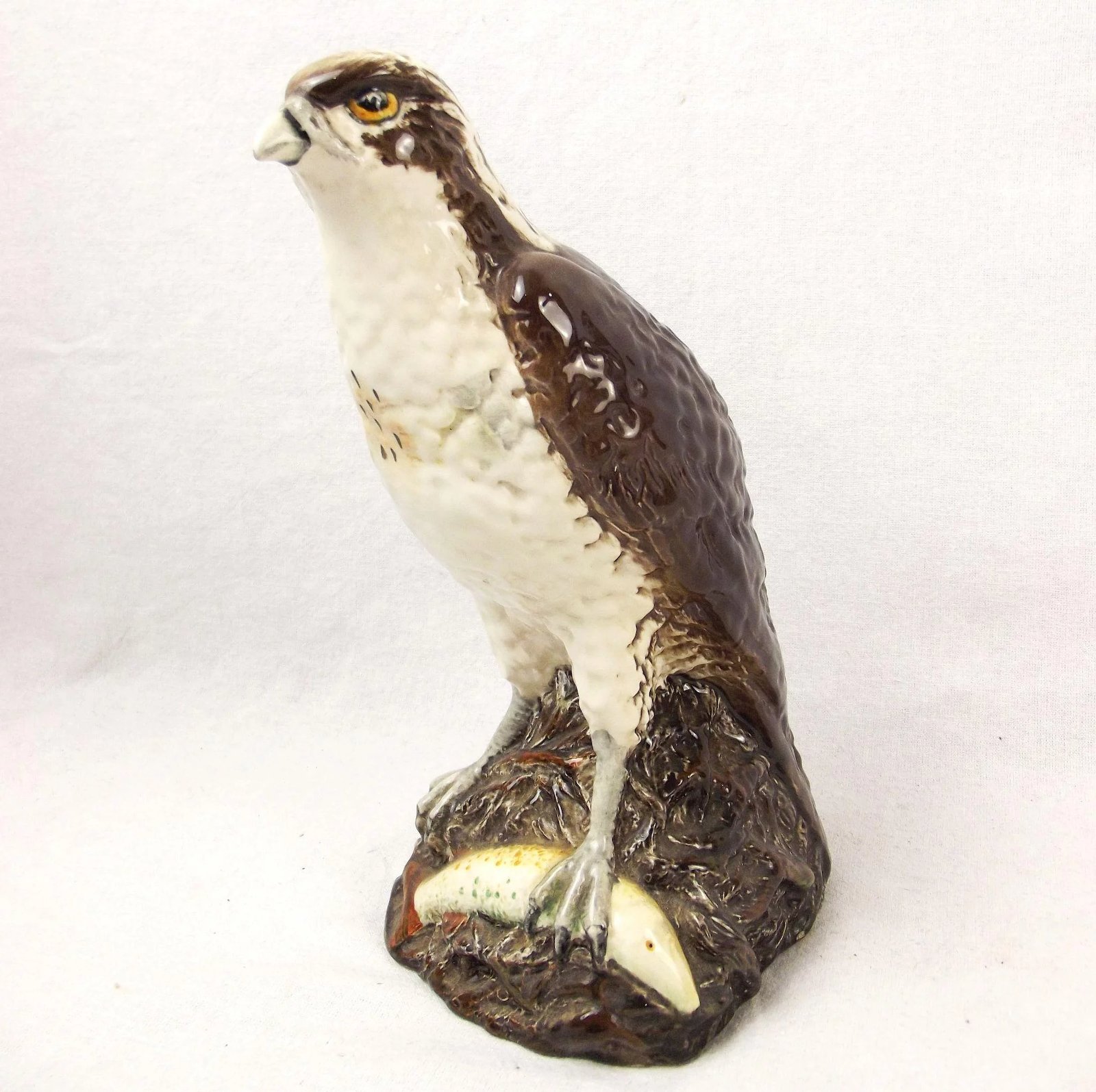 Royal Doulton Scotch Whiskey Promotion Osprey Figurine With Salmon - Image 2
