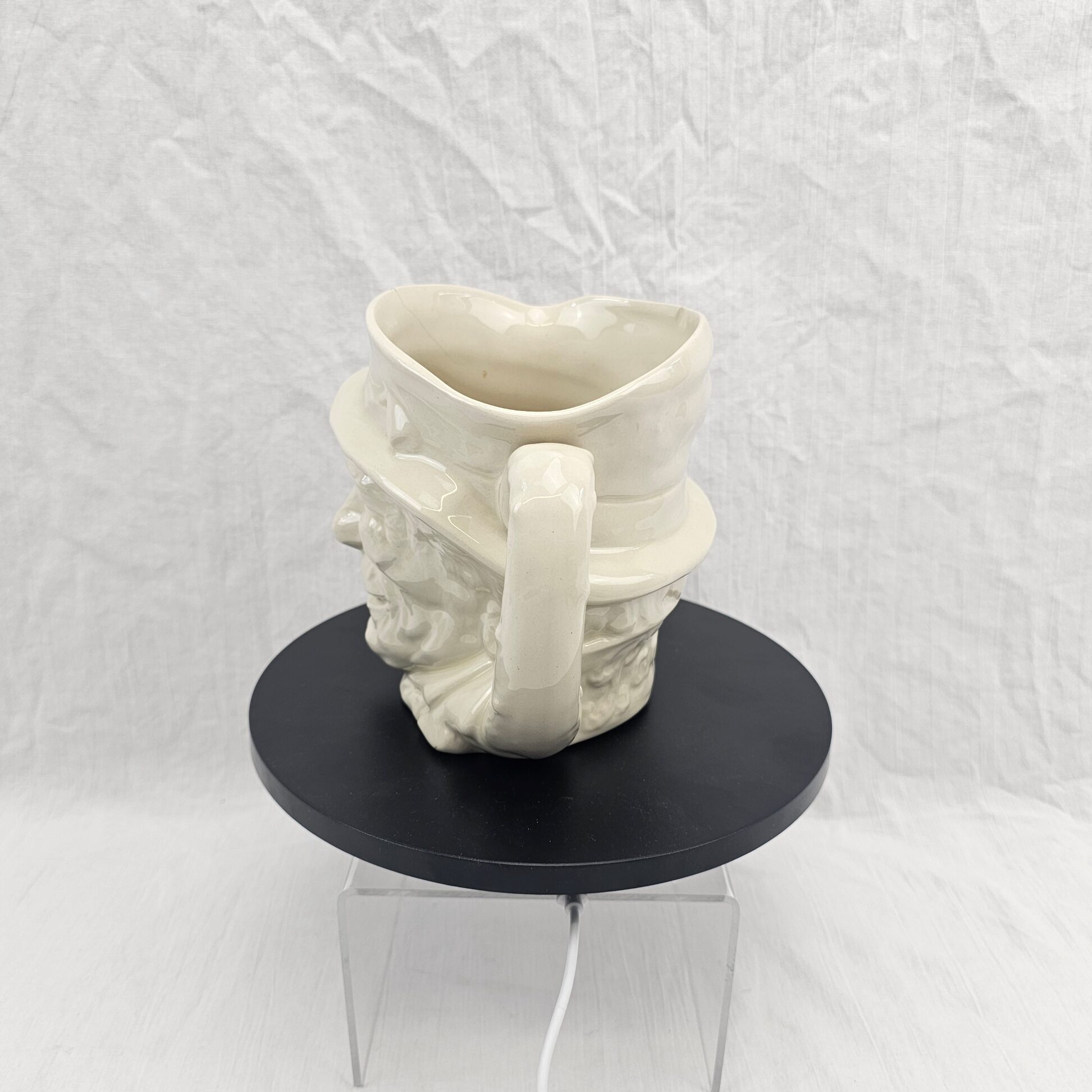 Royal Doulton 'Simon the Cellarer' Small Character Jug 'In the White', D6041, c.1935–1960 - Image 9