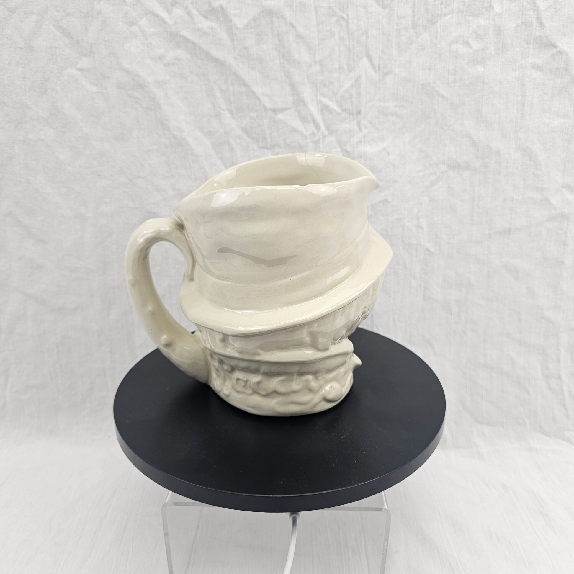 Royal Doulton 'Simon the Cellarer' Small Character Jug 'In the White', D6041, c.1935–1960 - Image 8
