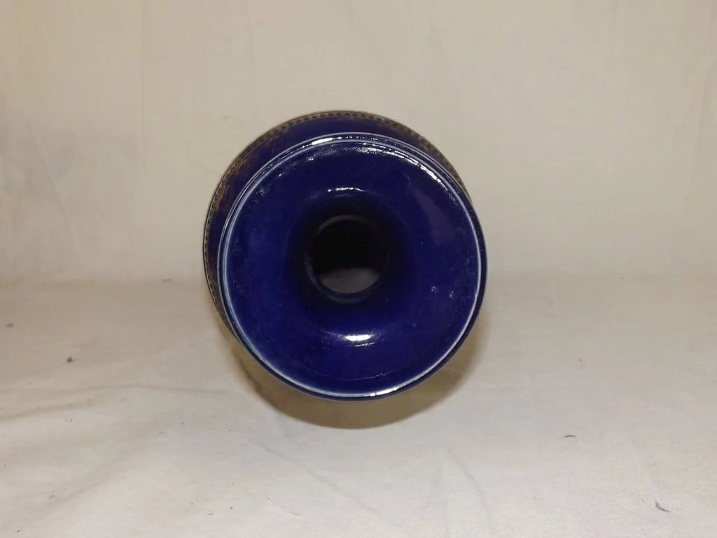 Royal Doulton Slaters Patent Large Vase In Gold & Blue 1897-1902 - Image 4