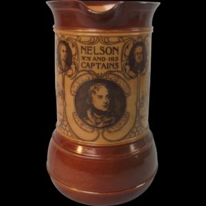 Royal Doulton Stoneware Jug Nelson And His Captains (Brown)