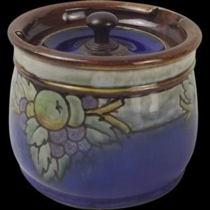 Royal Doulton Stoneware Lidded Tobacco Jar c1920's