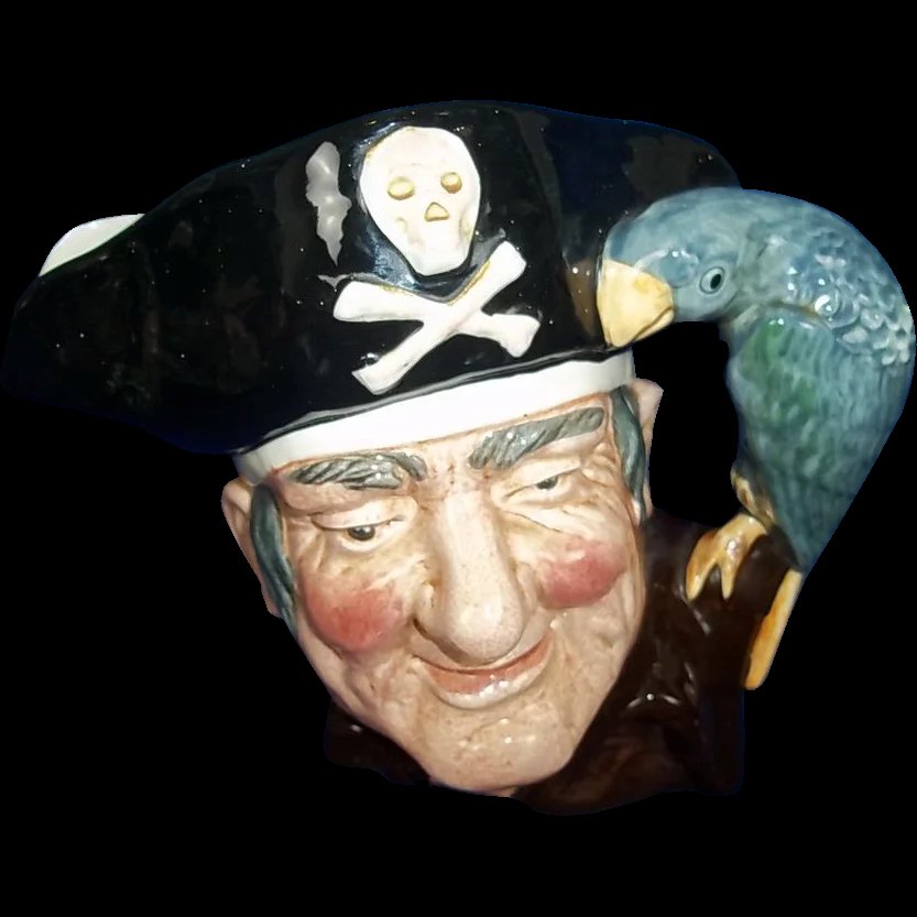Royal Doulton Toby Jug:- D6335 "Long John Silver"