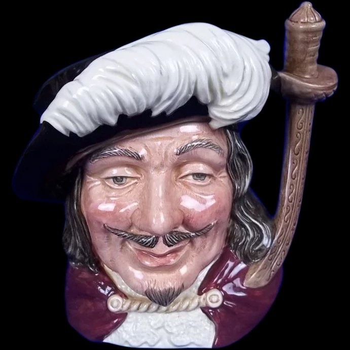 Royal Doulton Toby Jug:- D6440 "Porthos"