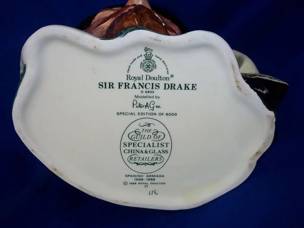 Royal Doulton Toby Jug:- D6805 "Sir Francis Drake" - Image 6