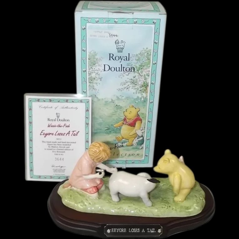 Royal Doulton 'Eeyore Loses A Tail' Figurine Winnie The Pooh Ltd Ed. WP15 #4